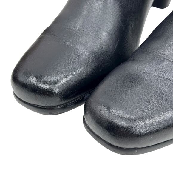 Arche Classic Boot Square Toe Heeled SZ 7 Women's Leather Ankle Bootie Everyday - Picture 5 of 13